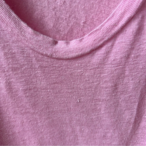 J Crew 100% linen scoop neck tank in baby  pink small - Picture 4 of 7